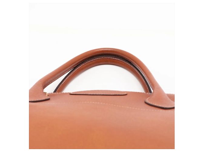 Hermès Hermes Bolide 35 Lederhandtasche aus Schweineleder mit V-Prägung - vista 6
