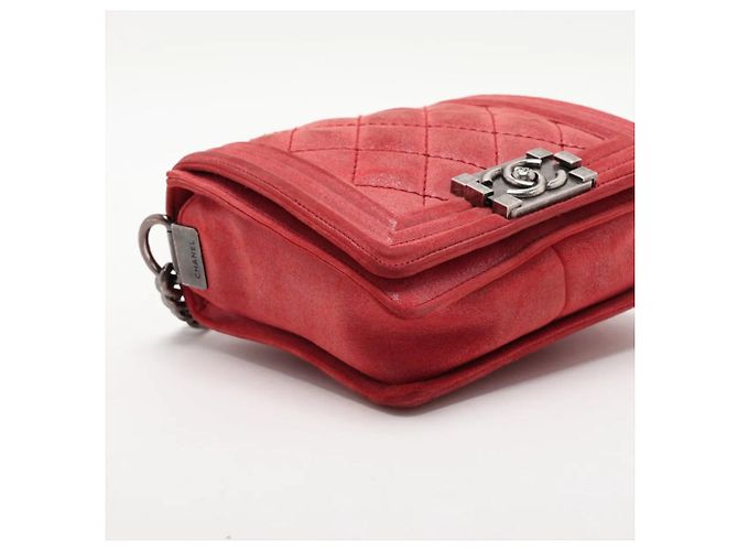Borsa a tracolla in pelle Chanel Boy Chain - vista 4