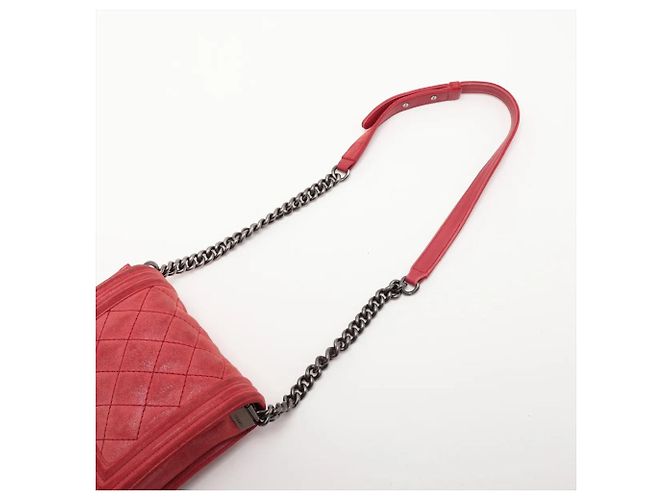 Borsa a tracolla in pelle Chanel Boy Chain - vista 5