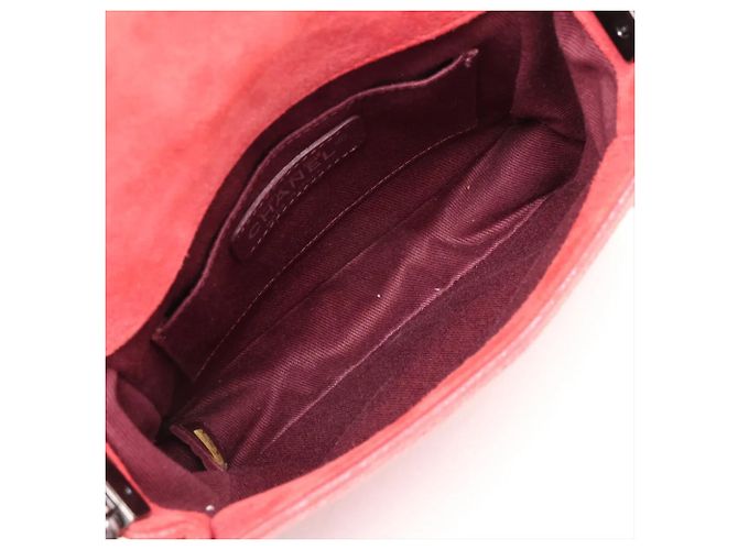 Borsa a tracolla in pelle Chanel Boy Chain - vista 6