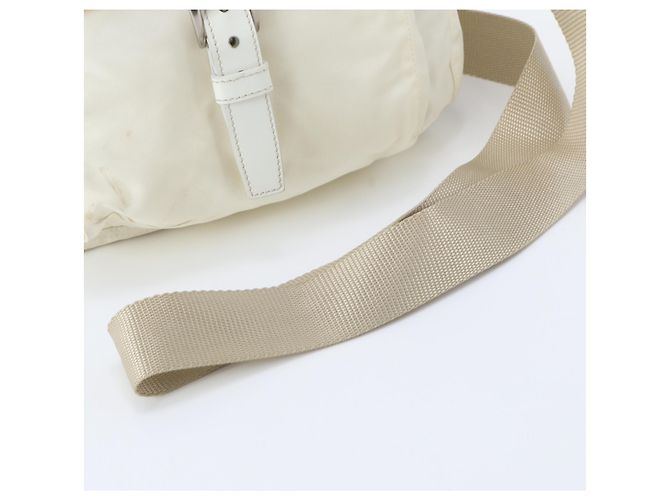 Borsa a tracolla in pelle e nylon Tessuto con logo triangolare Prada - vista 2