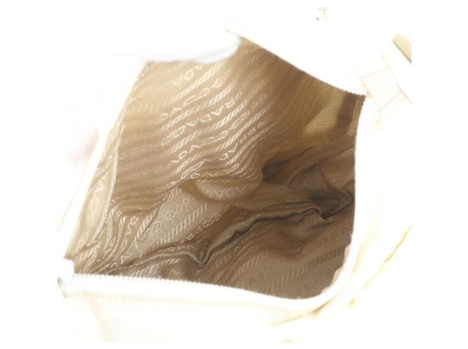 Borsa a tracolla in pelle e nylon Tessuto con logo triangolare Prada - vista 7