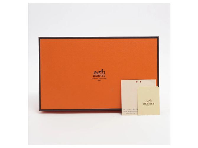 Béarn Hermès Hermes Bearn Langbeutel aus blauem Leder - Ansicht 10