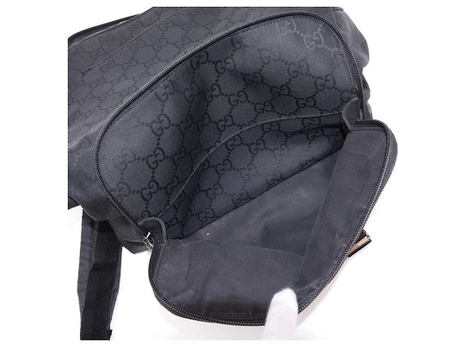 Zaino Gucci GG in nylon e pelle - vista 10