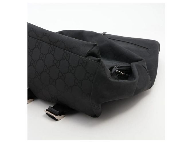 Zaino Gucci GG in nylon e pelle - vista 3