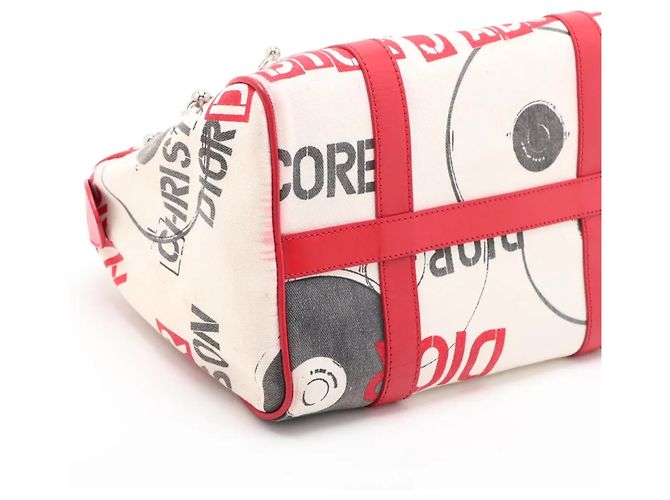 Borsa Mini Boston Christian Dior Hardcore Popline - vista 4