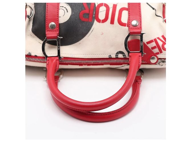 Borsa Mini Boston Christian Dior Hardcore Popline - vista 5