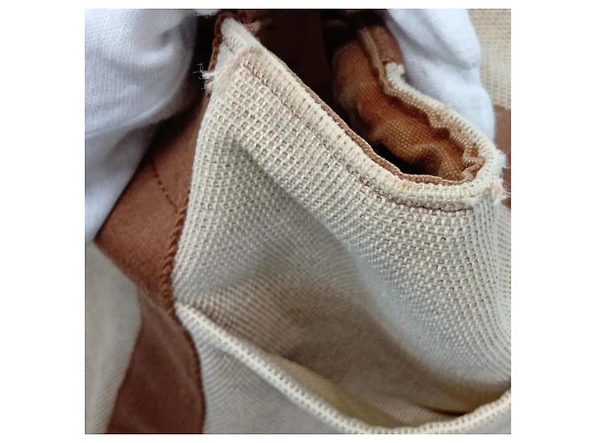 Hermès Borsa Hermes Saxo MM in pelle e tela - vista 10