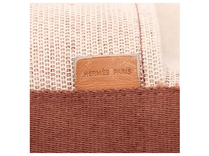 Hermès Borsa Hermes Saxo MM in pelle e tela - vista 11
