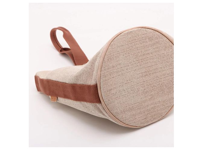 Hermès Borsa Hermes Saxo MM in pelle e tela - vista 4