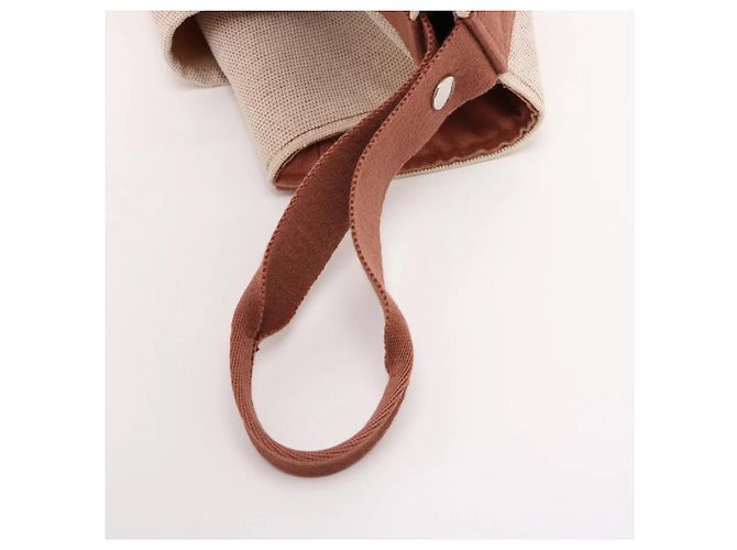 Hermès Borsa Hermes Saxo MM in pelle e tela - vista 5