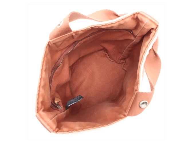 Hermès Borsa Hermes Saxo MM in pelle e tela - vista 6