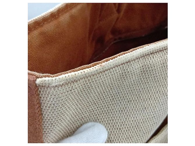 Hermès Borsa Hermes Saxo MM in pelle e tela - vista 9