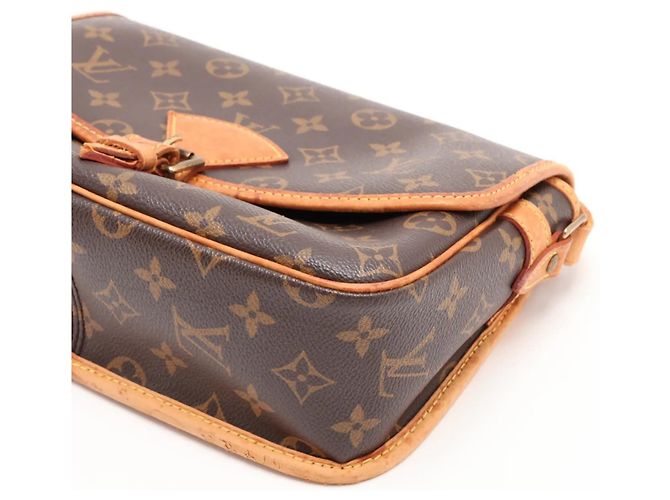 Borsa a tracolla in pelle Louis Vuitton Monogram Sologne - vista 3