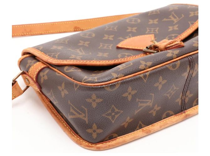 Borsa a tracolla in pelle Louis Vuitton Monogram Sologne - vista 4