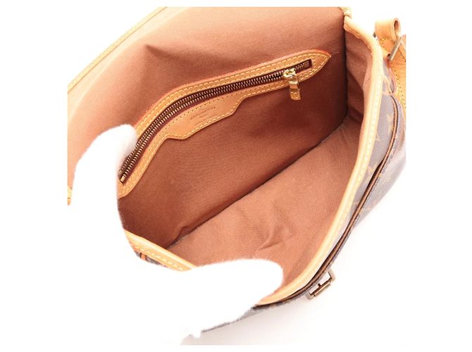 Borsa a tracolla in pelle Louis Vuitton Monogram Sologne - vista 6
