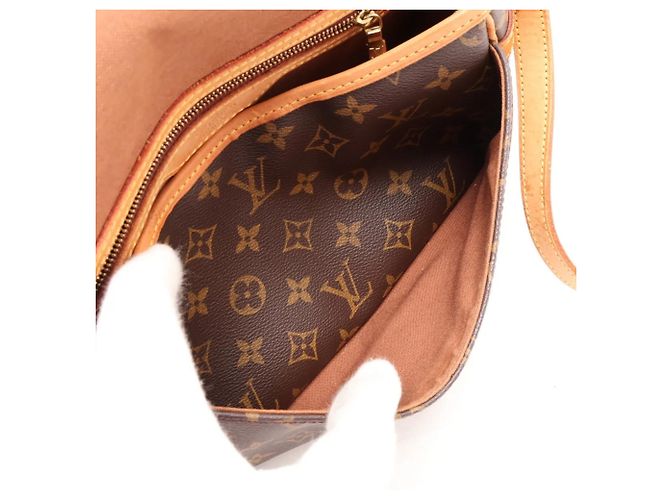 Borsa a tracolla in pelle Louis Vuitton Monogram Sologne - vista 7
