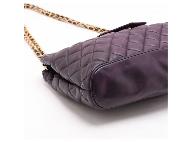 Borsa a tracolla con catena Chanel Matelassé in pelle di agnello - vista 4