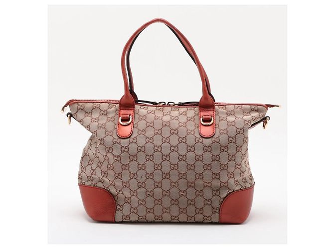 Gucci GG Canvas Heartbit Leder 2-Way Tasche - Ansicht 2