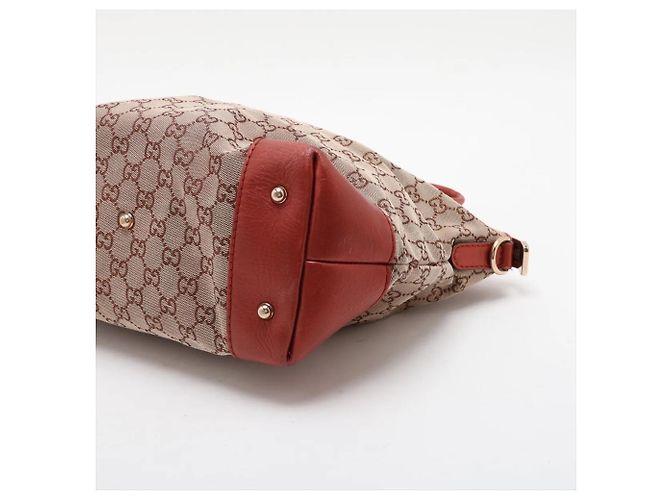 Gucci GG Canvas Heartbit Leder 2-Way Tasche - Ansicht 3