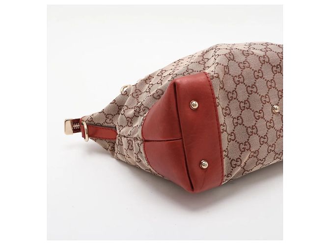 Gucci GG Canvas Heartbit Leder 2-Way Tasche - Ansicht 4