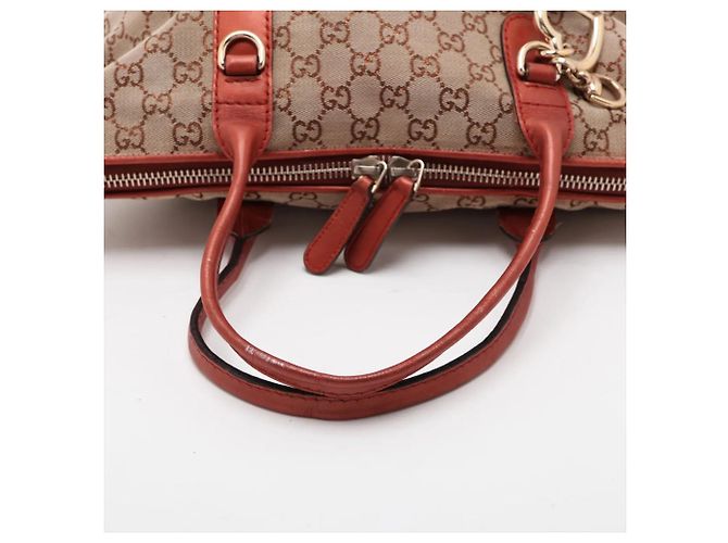 Gucci GG Canvas Heartbit Leder 2-Way Tasche - Ansicht 6