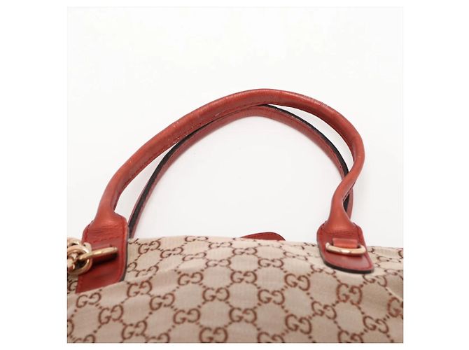 Gucci GG Canvas Heartbit Leder 2-Way Tasche - Ansicht 7
