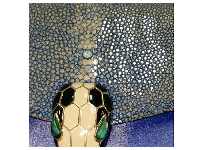 Bulgari Borsa a tracolla Bvlgari Serpenti in pelle di razza - vista 12