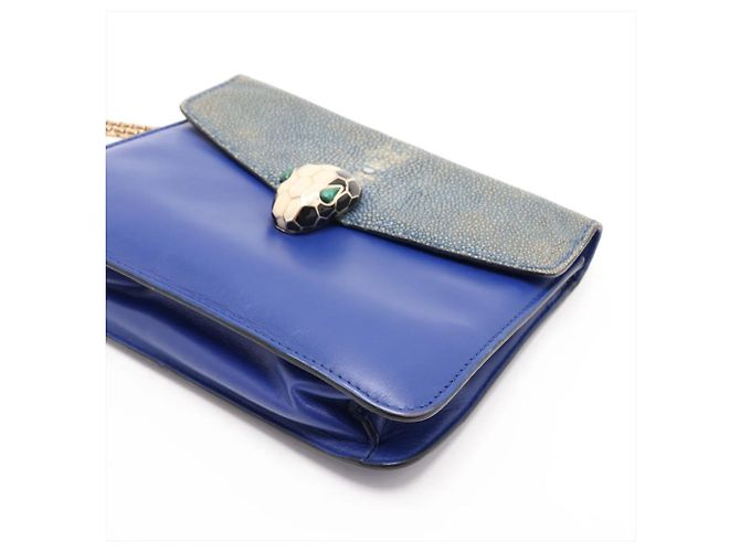 Bulgari Borsa a tracolla Bvlgari Serpenti in pelle di razza - vista 3