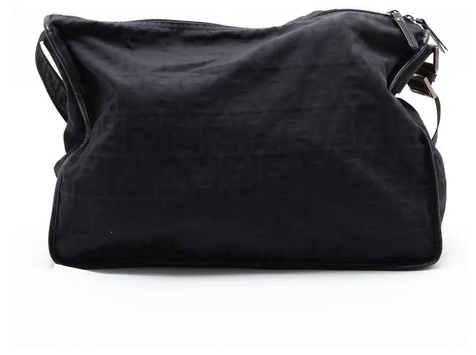Borsa a tracolla Fendi Zucca FF Logo in pelle e nylon - vista 2