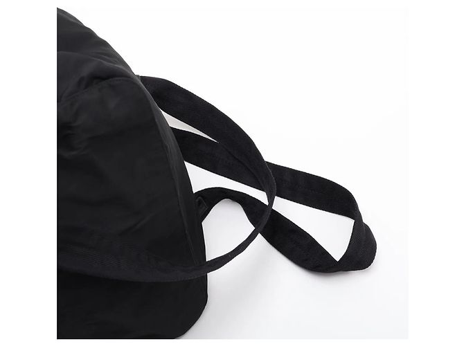 Prada Tessuto Nylon Triangle Logo Leather Backpack - view 6
