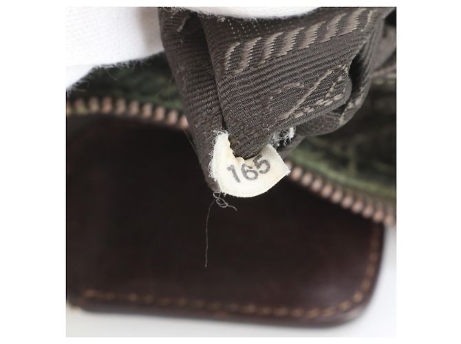Bolsa Messenger Prada em couro e tela - vista 10