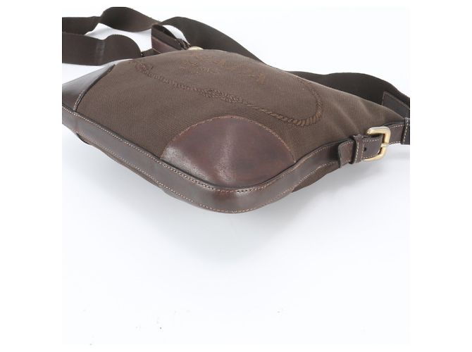Bolsa Messenger Prada em couro e tela - vista 5