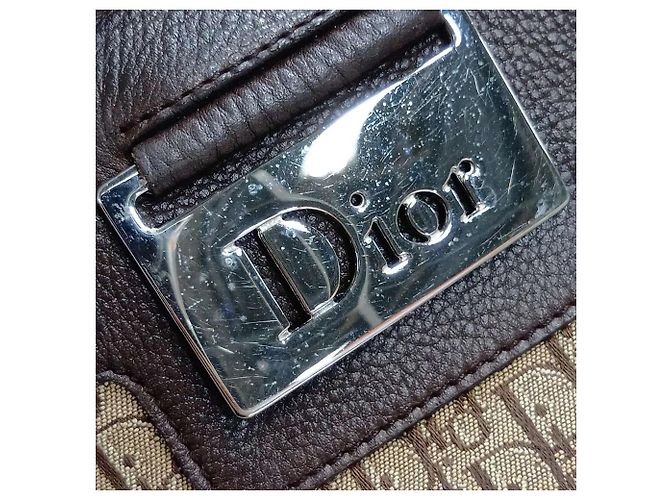 Borsa a tracolla in pelle Christian Dior Trotter - vista 10