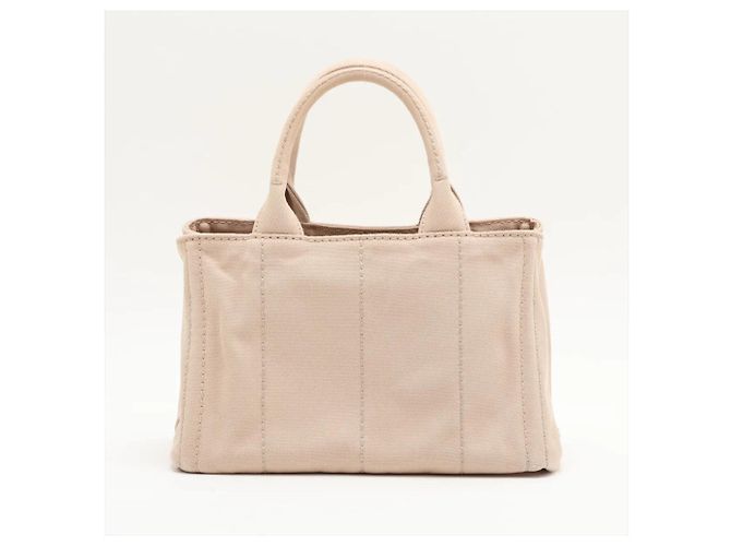 Borsa Tote Prada Canapa con logo triangolare - vista 2