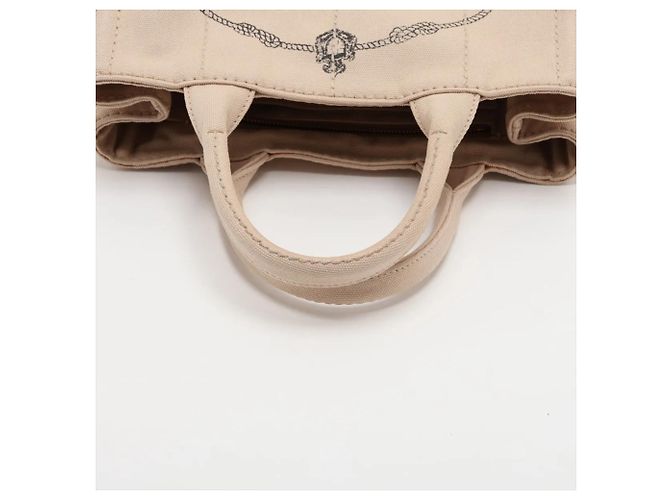 Borsa Tote Prada Canapa con logo triangolare - vista 5
