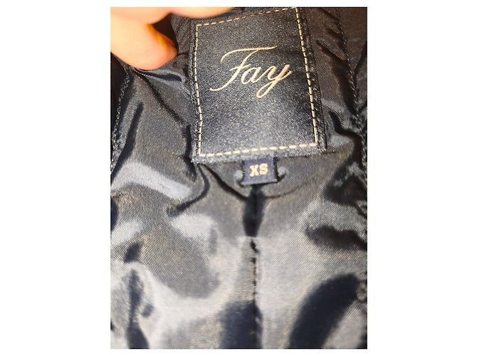 Fay Navy Blue Technical Jacket Size XS - view 2