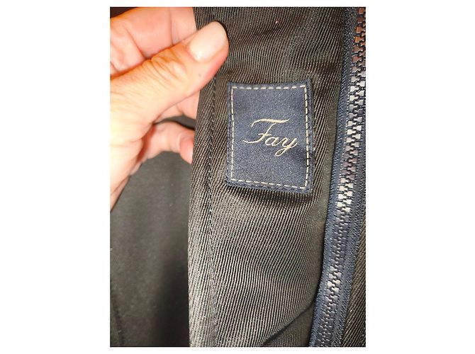 Fay Navy Blue Technical Jacket Size XS - view 3