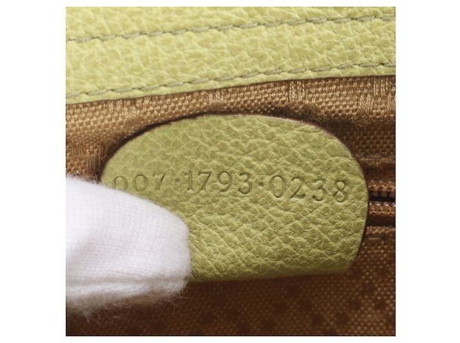 Borsa a tracolla 2-Way Gucci Old Bamboo in pelle - vista 10