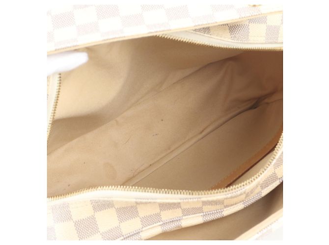 Borsa a tracolla in pelle Louis Vuitton Damier Azur Naviglio N51189 - vista 7