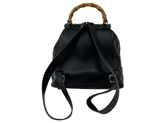 Gucci Vintage Bamboo Leder-Rucksack - Ansicht 2