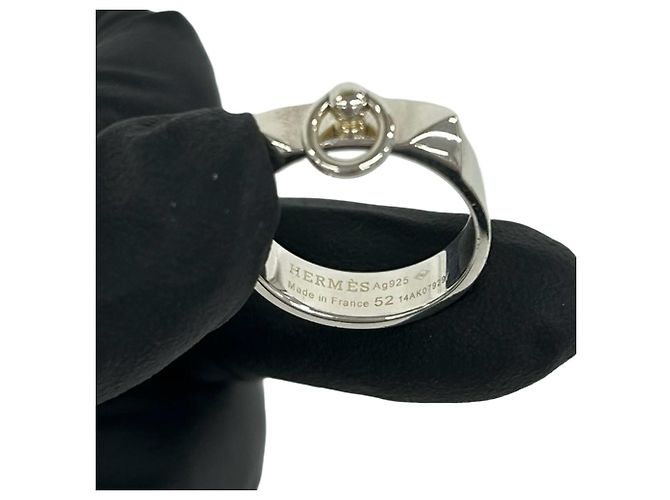 Hermès HERMES Collier de Cirane Silver Ring - vista 2