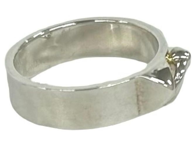 Hermès HERMES Collier de Cirane Silver Ring - vista 4