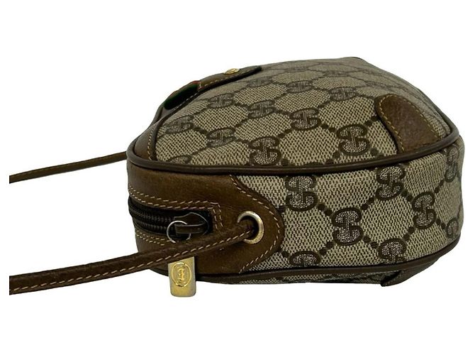 Borsa a tracolla in pelle Gucci Old Sherry Line GG Logo - vista 4