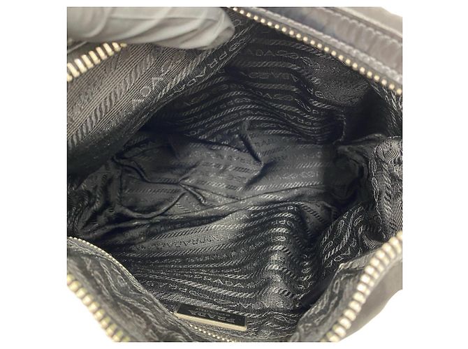 Borsa a tracolla Prada in Tessuto Pocono con logo triangolare in metallo - vista 8