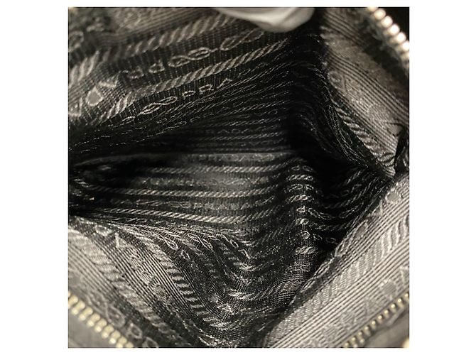 Borsa a tracolla Prada in Tessuto Pocono con logo triangolare in metallo - vista 9