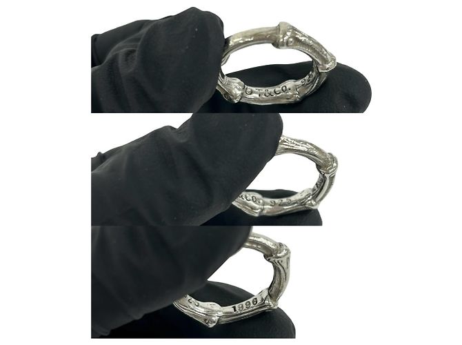 Autre Marque Anello Tiffany Vintage Bamboo in Argento Sterling 925 - vista 2