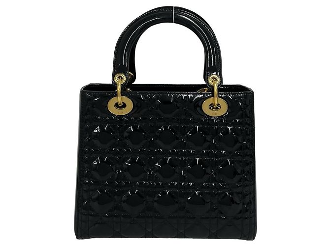 Borsa a tracolla Christian Dior Lady in pelle vernita - vista 2