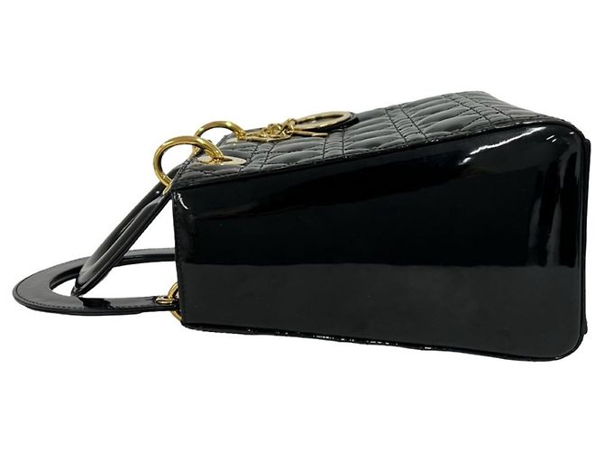 Borsa a tracolla Christian Dior Lady in pelle vernita - vista 4