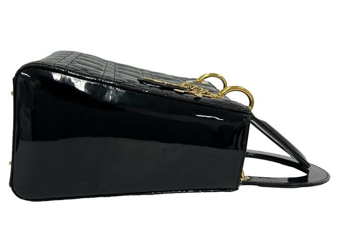 Borsa a tracolla Christian Dior Lady in pelle vernita - vista 5